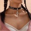 Crucifix Necklace Chocker --Cross Christian --Religious Carousel 1