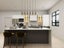 Shaker style Kitchen - complete kitchen with Laminate benchtop, two tone color Carousel 2