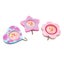 3pc Kaper Kidz Baby Photo Frames Picture Holder Decor w Hook Set Kids 3y+ Pink Carousel 1