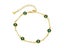 Bracelet Green CZ 18k Gold Plated Bracelet Carousel 1