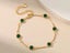 Bracelet Green CZ 18k Gold Plated Bracelet Carousel 3