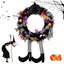Halloween Witch Wreath, Witch Paws Front Door Hanging Witch Carousel 2