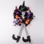 Halloween Witch Wreath, Witch Paws Front Door Hanging Witch Carousel 7