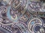 SILK SATIN SEWING FABRIC Abstract Paisley MATERIAL 90cm x 3.2m Carousel 4