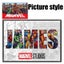 Personalised Marvel NAME Word Art Print Superhero Character Poster Customiz Gift Carousel 3