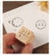 3pcs/Set Vintage Weather Week Challenge Label Stamp DIY Wooden Rubber Stamps Carousel 4