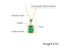 Necklace Emerald Pendant CZ Stainless Steel Necklace For Women Carousel 3