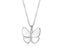 Necklace Butterfly Pendant CZ Stainless Steel Necklace For Women Carousel 1