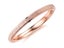 Stainless Steel Ring Thin Circle Frosted Texture Rose Gold Plated Ring Size 7 Carousel 1