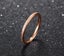 Stainless Steel Ring Thin Circle Frosted Texture Rose Gold Plated Ring Size 7 Carousel 2