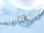 Bracelet Double Heart White Gold Plated Bracelet Carousel 3