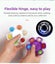 2PCS Octopus Pop Fidget Spinners Face-Changing Autistic Anti-Anxiety Relief Toys Carousel 6