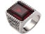Ring Ruby Men's Ring Stainless Steel Size 10 Carousel 1