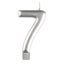 Candle Numeral Moulded Silver #7 Carousel 1