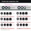 Memory foam ear tips - 3 pairs T200 black medium Carousel 6
