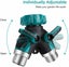 2 Way Heavy Duty Garden Hose Splitter 3/4" Y Shape Valve Water Pipe Connector Carousel 2