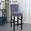 Cafe Bar Stool Covers Stretch Armless Chair Slipcover Spandex 1pc Carousel 11