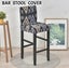 Cafe Bar Stool Covers Stretch Armless Chair Slipcover Spandex 1pc Carousel 11