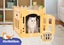 Cat House Rabbit Hutch Pet Scratcher Indoor Bunny Cage Kitten Castle Condo Cave Carousel 2