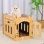Cat House Rabbit Hutch Pet Scratcher Indoor Bunny Cage Kitten Castle Condo Cave Carousel 7