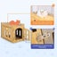 Cat House Rabbit Hutch Pet Scratcher Indoor Bunny Cage Kitten Castle Condo Cave Carousel 9