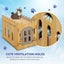 Cat House Rabbit Hutch Pet Scratcher Indoor Bunny Cage Kitten Castle Condo Cave Carousel 10