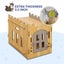 Cat House Rabbit Hutch Pet Scratcher Indoor Bunny Cage Kitten Castle Condo Cave Carousel 11