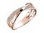 Ring CZ Diamonds Rose Gold Plated/S8 Carousel 1