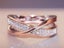 Ring CZ Diamonds Rose Gold Plated/S8 Carousel 2