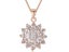 Necklace CZ Flower Pendant Necklace for Women Rose Gold Plated Carousel 1