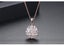 Necklace CZ Flower Pendant Necklace for Women Rose Gold Plated Carousel 2
