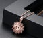 Necklace CZ Flower Pendant Necklace for Women Rose Gold Plated Carousel 3
