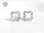 S925 Sterling Silver Earrings Four Leaf Clover Studs Women Girls Jewelry Gifts Carousel 1
