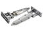 Coolroom Door Latch with Lock & Push Release + 2x 280mm Hinges Chrome Aluminium Carousel 4