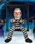 Hanging Ghosts Halloween Decor,Yelling Scary Animated Halloween Decorations Carousel 1