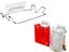 2Pcs Wall Mounted Stainless Steel Garbage Bags Holder Trash Bag Rack for Kitchen Carousel 1