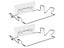 2Pcs Wall Mounted Stainless Steel Garbage Bags Holder Trash Bag Rack for Kitchen Carousel 2