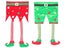 2Pcs Christmas Chair Back Cover Xmas Long Leg Elf Chair Back Cover Carousel 2