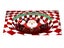 50x80cm Christmas 3D Vortex Optical Illusion Doormat Visual Door Mat Red Plaid Carousel 2