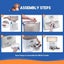 Automatic Pet Cat Dog Feeder Auto Dual Bowls Timed Food Dispenser 6L Petscene Carousel 5