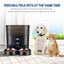 Automatic Pet Cat Dog Feeder Auto Dual Bowls Timed Food Dispenser 6L Petscene Carousel 8
