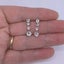 18K White Gold Premium Crystal Dangle Earrings "Melonie" Carousel 3
