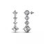 18K White Gold Premium Crystal Dangle Earrings "Melonie" Carousel 5