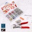 Brand New 100Pcs Metal Snaps Buttons Fastener Pliers Press Tools *Clearance* Carousel 15