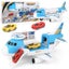 Transport Cargo Airplane Car Toy Play Set Carousel 3