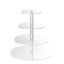 Cupcake Stand 4 Tier Acrylic Cake Dessert Pastry Display Holder LED String Light Carousel 4