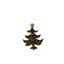 Gold Green Christmas Tree Brooch Blazer Shirt Pin Carousel 1