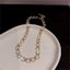 Necklace Crystal Pearl Necklace Yellow Gold Plated Choker Carousel 2