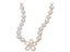 Necklace Crystal Pearl Flower Pendant Necklace Yellow Gold Plated Carousel 1