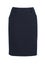Comfort Wool Stretch Womens Multi-Pleat Skirt - Navy - Size 4 - Biz Collection Carousel 1